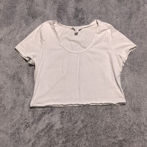 White crop top